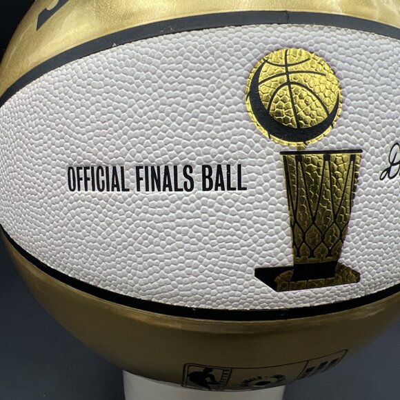 Rare 2005 Spalding NBA White/Gold Official Finals Ball 29.5" Basketball NOS - Picture 3 of 10